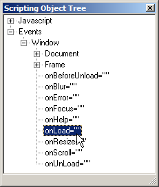 Inserting a Javascript Frame event